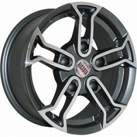 Alcasta M18 15x6.5 5x139.70 ET 40 CB98.60 Антрацитовый с полированной лицевой поверхностью