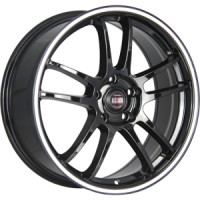 Alcasta M30 15x6.0 4x100 ET 50 CB60.10 Черный с белой полосой на ободе