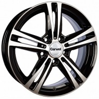 Carwel Амут 16x6.0 5x114.30 ET 43 CB67.10 ЛитойxЧерный с полированной лицевой поверхностью