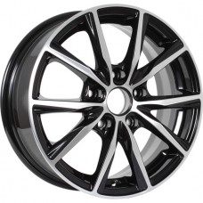 Carwel Гамма 15x6.0 5x100 ET 38 CB57.10 ЛитойxЧерный с полированной лицевой поверхностью