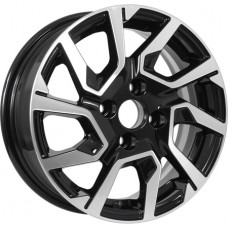 KDW KD1420(КС1090-01) R14x5.5 4x100 ET40 CB54.1 Black_Front_Polished