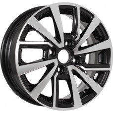 KDW KD1430(КС1093-01) R14x5.5 4x100 ET40 CB54.1 Black_Front_Polished