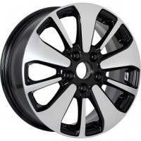 KDW KD1631 (ZV 16 ix35) R16x6.5 5x114.3 ET45 CB67.1 Black_Front_Polished (КС688)