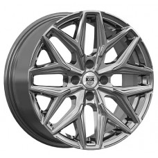 КиК R17x7 4x108 ЕТ36 CB63.35 Ариус Темно - серый глянцевый