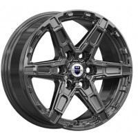 КиК R18x8 6x114.3 ЕТ46 CB67.1 Дистрикт Черный с полированным ободом