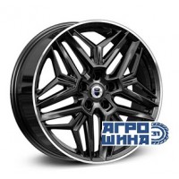 КиК Колумб 19x7.0 5x108 ET 45 CB67.10 Черный с полированной лицевой поверхностью