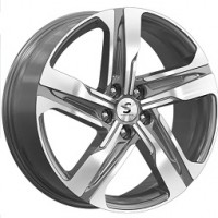 Premium Series КР004 Sorento 19x7.5 5x114.30 ET 49 CB67.10 Темно - серый глянцевый с полированной лицевой поверхностью