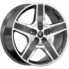 Premium Series КР008 Velar 20x8.5 5x108 ET 45 CB63.35 Темно - серый глянцевый с полированной лицевой поверхностью