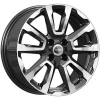 КиК Vesta Cross КС1026 16x6.5 4x100 ET 43 CB60.10 Черный с полированной лицевой поверхностью