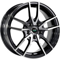 Megami MGM-20 15x6.0 4x100 ET 37 CB60.10 ЛитойxЧерный с полированной лицевой поверхностью