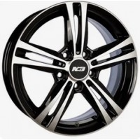 N2O V2217 16x6.0 5x112 ET 43 CB57.10 Черный с полированной лицевой поверхностью