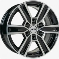 N2O V2222 17x7.5 6x139.70 ET 25 CB106.10 Черный с полированной лицевой поверхностью
