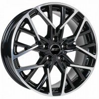 N2O V2225 18x8.0 5x114.30 ET 50 CB60.10 Черный с полированной лицевой поверхностью