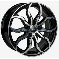 N2O V2234 18x7.5 5x114.30 ET 49.50 CB67.10 Черный с полированной лицевой поверхностью