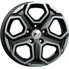 RPLC-Wheels To241 16x6.5 5x114.30 ET 40 CB60.10 ЛитойxЧерный с полированной лицевой поверхностью