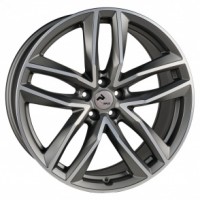 RPLC Au81 21 / 9.5J PCD 5x112.0 ET 31.00 ЦО 66.50 Темно - серебристый матовый с полированной лицевой поверхностью