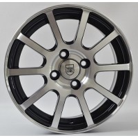 Tech Line 415 14x5.5 4x108 ET 43 CB63.40 Черный с полированной лицевой поверхностью