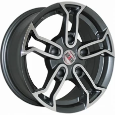 Alcasta M18 15x6.5 5x139.70 ET 40 CB98.60 Антрацитовый с полированной лицевой поверхностью