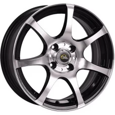 Cross Street Y3103 15x6.5 5x100 ET 38 CB57.10 Черный матовый с полированной лицевой поверхностью