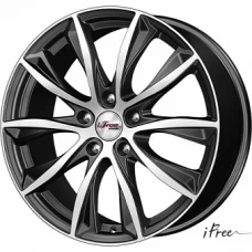 iFree Каzaнтип 18 / 7.5J PCD 5x108.0 ET 35.00 ЦО 67.10 Черный с полированной лицевой поверхностью