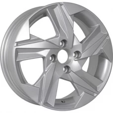 KDW KD1520 R15x6 4x100 ET46 CB54.1 Silver_Painted