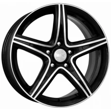 КиК Барракуда 17 / 7.5J PCD 5x114.3 ET 45.00 ЦО 67.10 Черный с полированной лицевой поверхностью