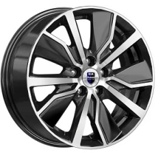 КиК Гамбит 16 / 6.5J PCD 5x112.0 ET 38.00 ЦО 57.10 Черный с полированной лицевой поверхностью
