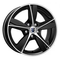 КиК Кинезис 16 / 6.5J PCD 5x108.0 ET 43.00 ЦО 67.10 Черный с полированной лицевой поверхностью