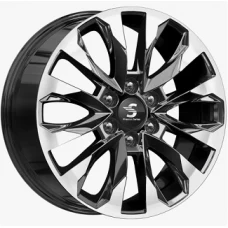 Premium Series КР007 Haval H9 20x8.0 6x139.70 ET 42 CB75.10 Темно - серый глянцевый с полированной лицевой поверхностью