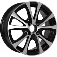 NEO 509 15 / 6.0J PCD 4x100.0 ET 45.00 ЦО 54.10  Черный с полированной лицевой поверхностью