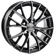 NEO 573 15 / 6.0J PCD 4x100.0 ET 45.00 ЦО 54.10  Черный с полированной лицевой поверхностью
