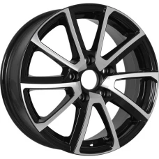 NEO 648 16 / 6.5J PCD 5x114.3 ET 45.00 ЦО 67.10  Черный с полированной лицевой поверхностью