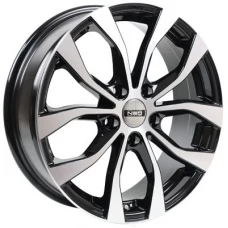 NEO 662 16 / 6.5J PCD 5x114.3 ET 46.00 ЦО 67.10  Черный с полированной лицевой поверхностью