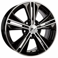 RPLC-Wheels Hy106 16x6.0 5x114.30 ET 43 CB67.10 Черный с полированной лицевой поверхностью