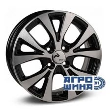 RPLC-Wheels Hy161 15x6.0 4x100 ET 48 CB54.10 Черный с полированной лицевой поверхностью