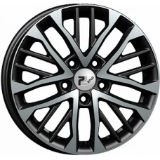 RPLC-Wheels Hy238 16x6.0 5x114.30 ET 43 CB67.10 Черный с полированной лицевой поверхностью