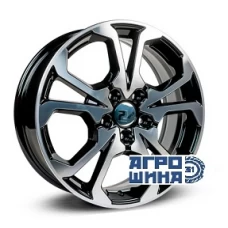 RPLC-Wheels Ge242 17x6.5 5x114.30 ET 50 CB54.10 Черный с полированной лицевой поверхностью