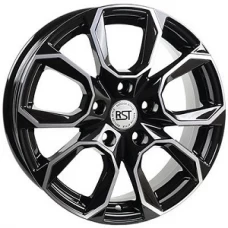 RST R096 16 / 6.5J PCD 5x112.0 ET 46.00 ЦО 57.10  Черный с полированной лицевой поверхностью