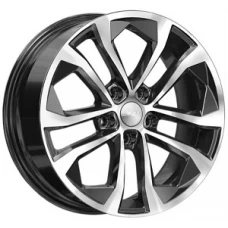 Скад Тукан 17x7.0 5x114.3 ET 45.00 CB66.10 Черный с полированной лицевой поверхностью