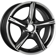 Tech Line 528 15x6.0 4x100 ET 32 CB60.10 Черный с полированной лицевой поверхностью