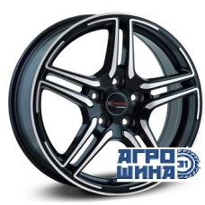 Yamato Haruki 17 / 7.5J PCD 5x114.3 ET 45.00 ЦО 60.10 Черный с полированной лицевой поверхностью